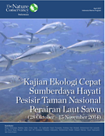 Hasil survei menunjukkan bahwa eksosistem terumbu karang dapat dibedakan ke dalam dua kelompok besar struktur komunitas berdasarkan keragaman genera karang keras.